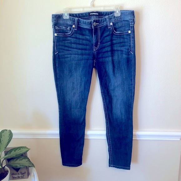 Express Plus Size Jeans Med Wash Women’s 12